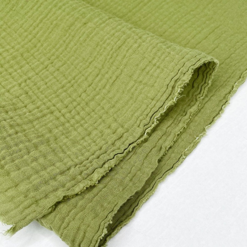 Zola Organic Double Gauze - Kelp, 1/4 yard
