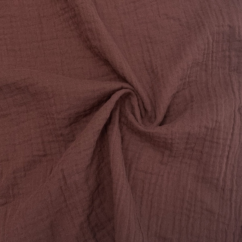 Zola Organic Double Gauze - Raisin, 1/4 yard