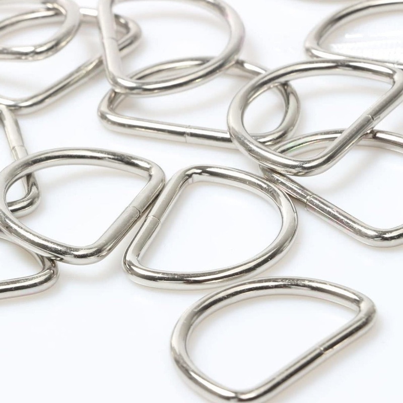 1-1/2 Inch D-Rings (Set of 2) - Nickel