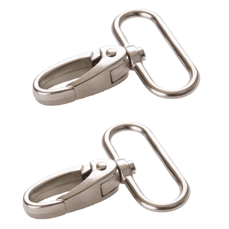 1-1/2 inch Swivel Hook (Set of 2) - Nickel