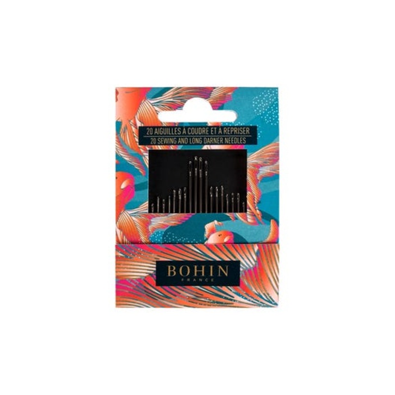 Bohin Red Fish Needle Book - 20 Assorted Hand Sewing needles