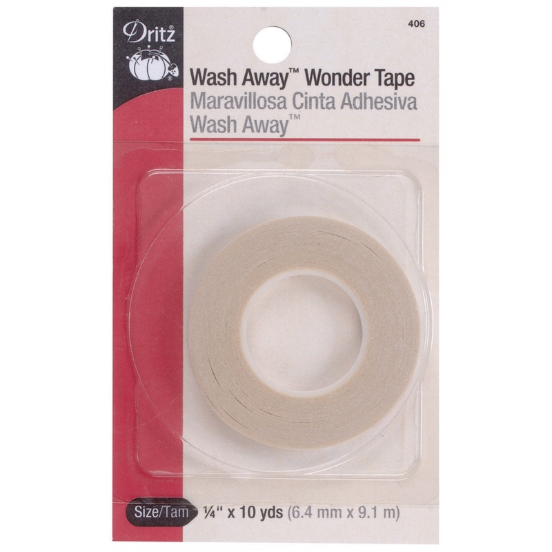 Wash-Away Wonder Tape 1/4 inch x 10 yd