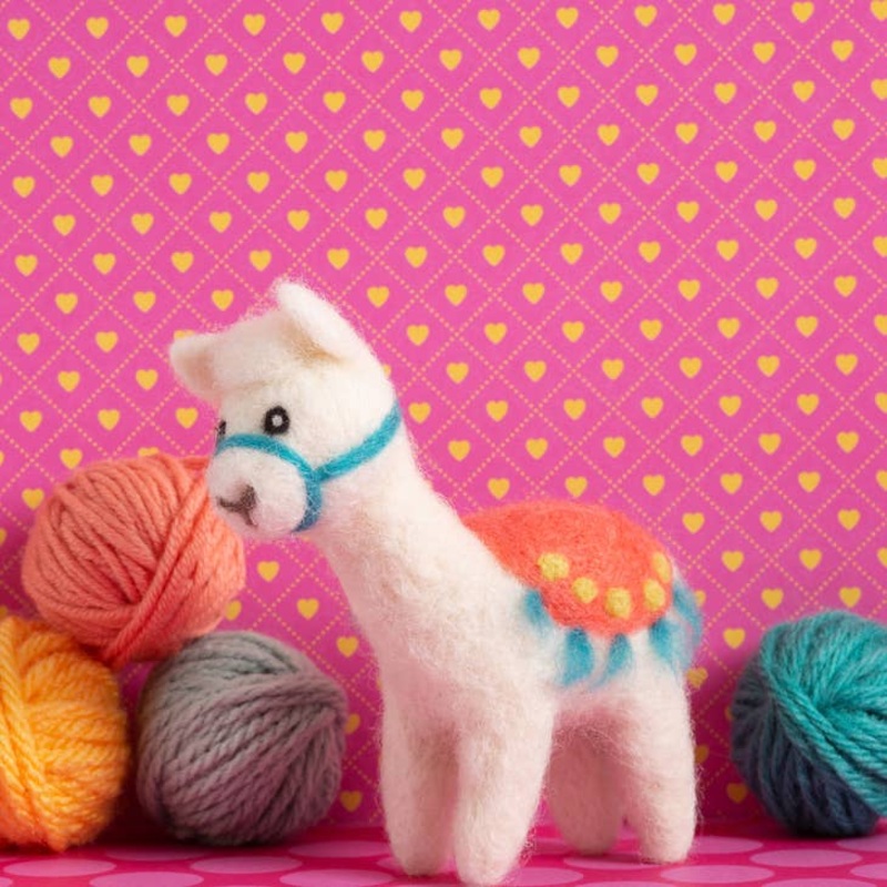 Alpaca Mini Needle Felting Kit