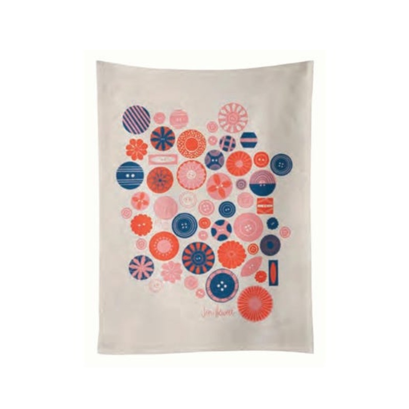 Buttons Tea Towel