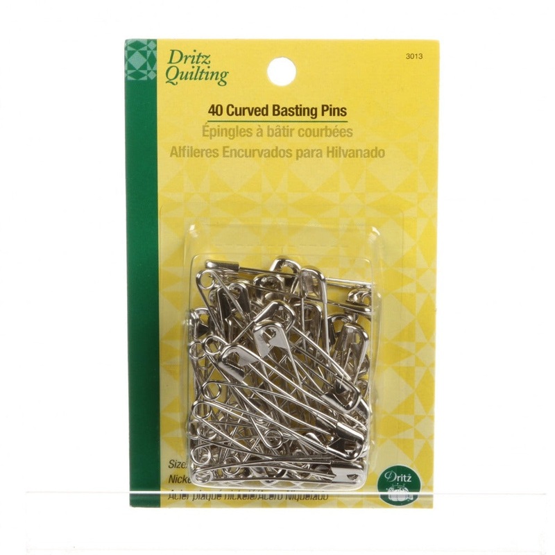 Curved Basting Safety Pins