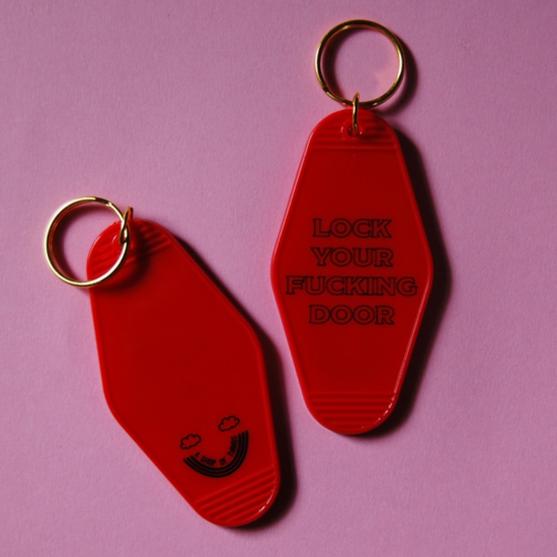 Lock Your Door Keychain