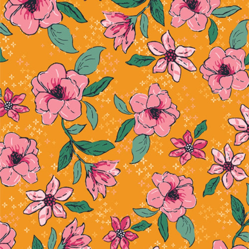 AGF Abode; Flowery Fray, 1/4 yard