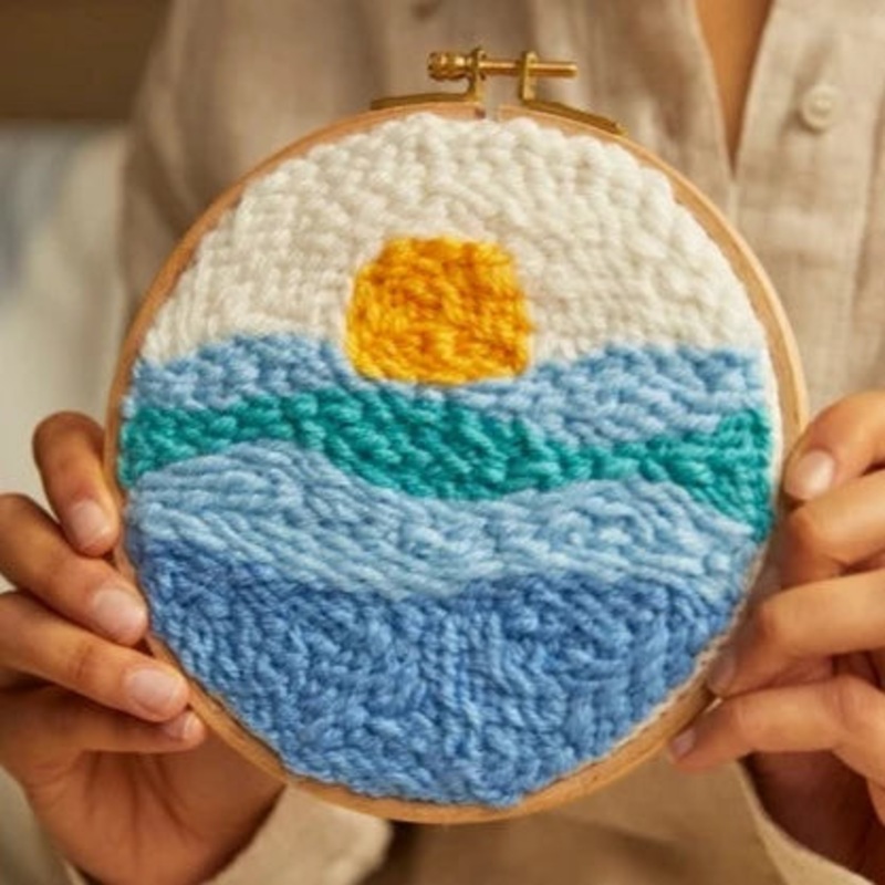 DMC Ocean Punch Needle Kit