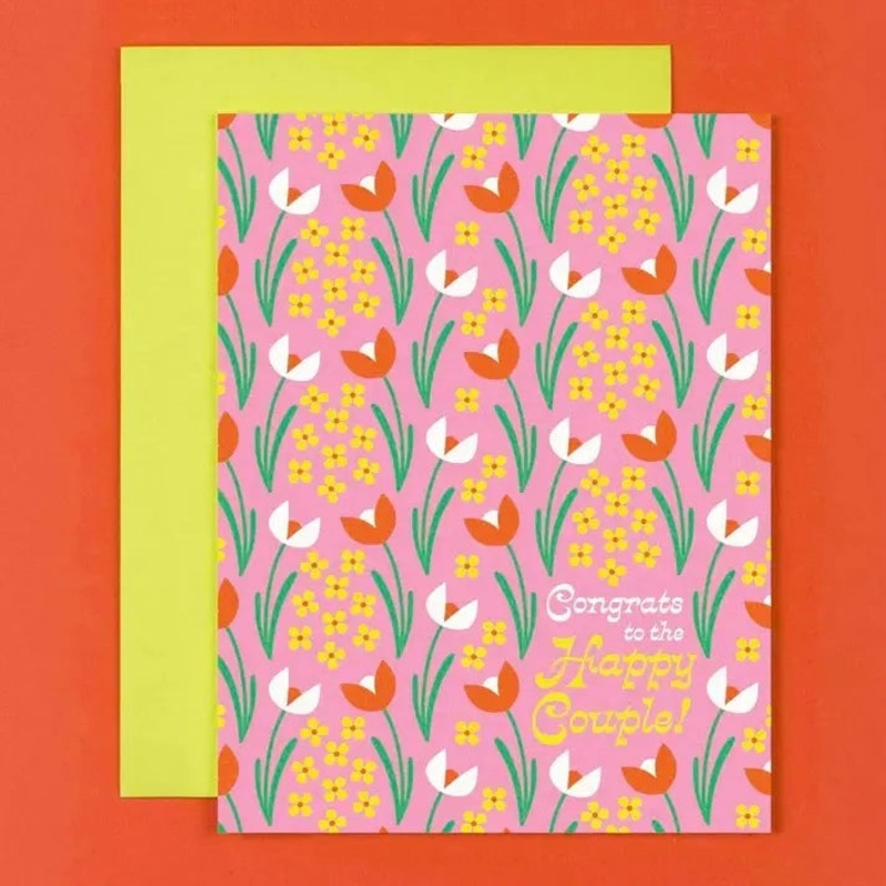 Tulip Wedding Card