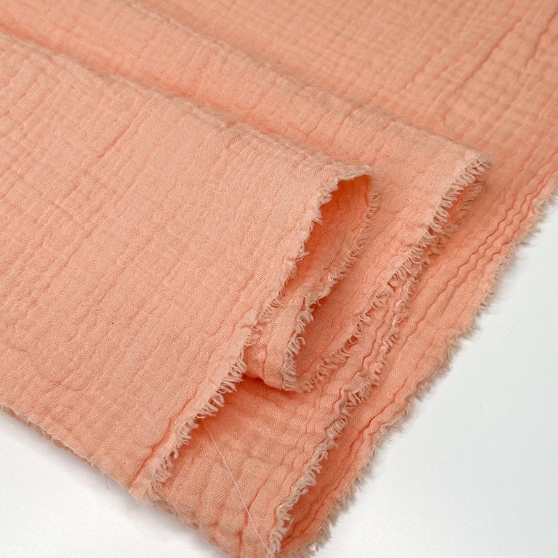 Zola Organic Double Gauze - Apricot, 1/4 yard