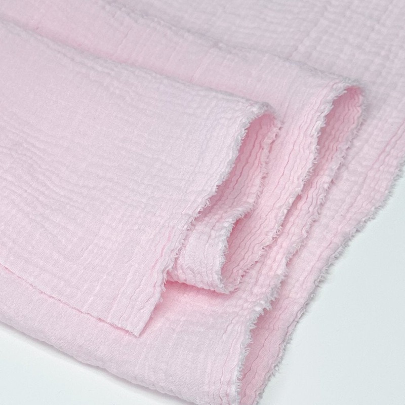 Zola Organic Double Gauze - Cotton Candy, 1/4 yard