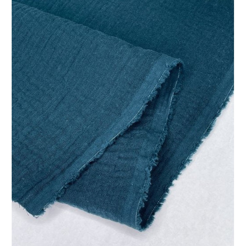 Zola Organic Double Gauze - Lagoon, 1/4 yard