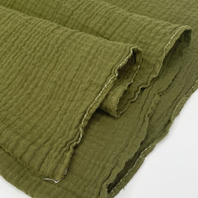 Zola Organic Double Gauze - Moss, 1/4 yard