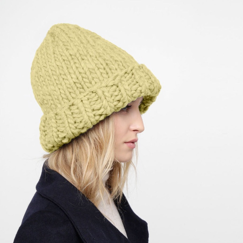 Big Up Beanie Knitting Pattern