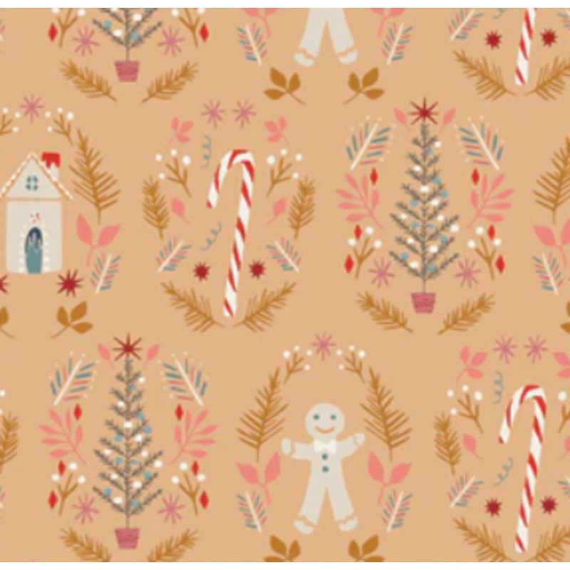 AGF Cozy & Magical Collection; Warm and Cozy Caramel, 1/4 yard