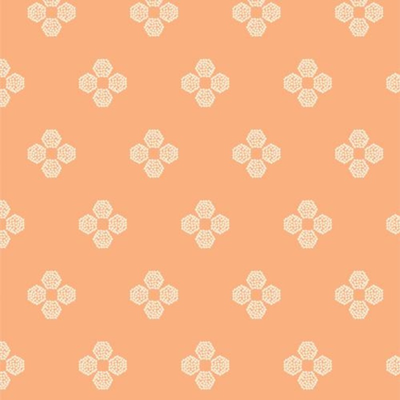 AGF Nectarine Fusion; Droplet Petal, 1/4 yard