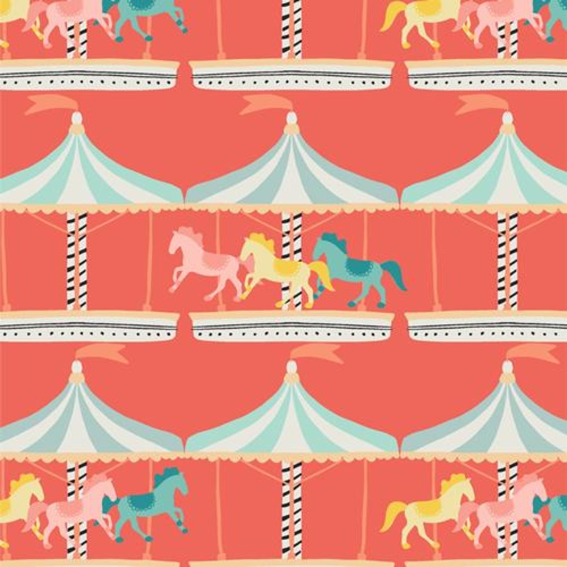 AGF Petite Circus; Carousel Joy, 1/4 yard