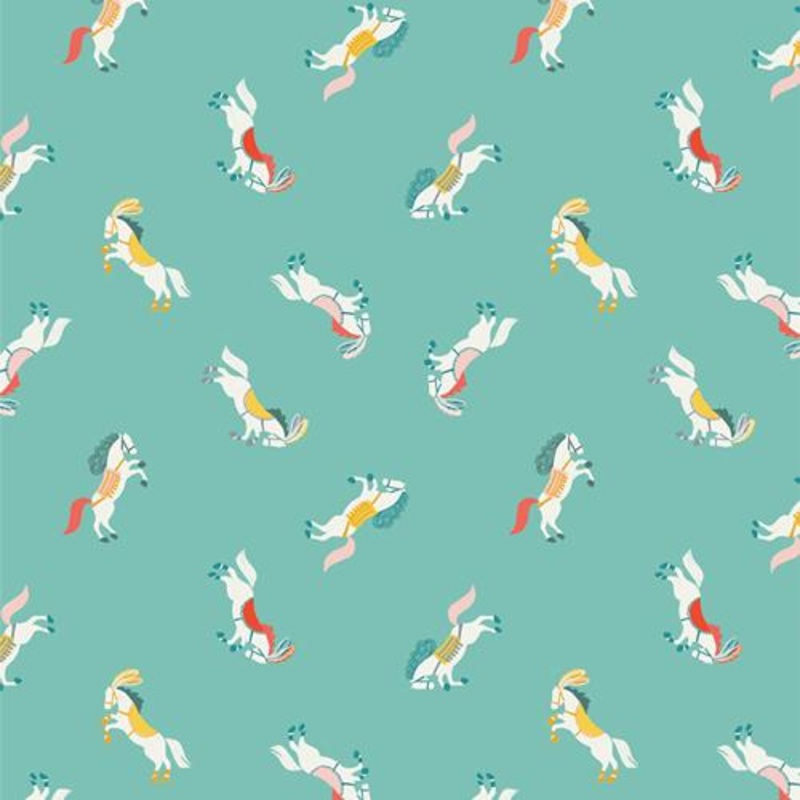 AGF Petite Circus; Rearing Horses Shine, 1/4 yard