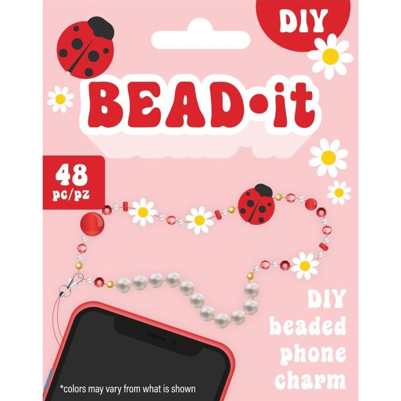 Bead It-DIY Phone Charm Kit in Ladybug