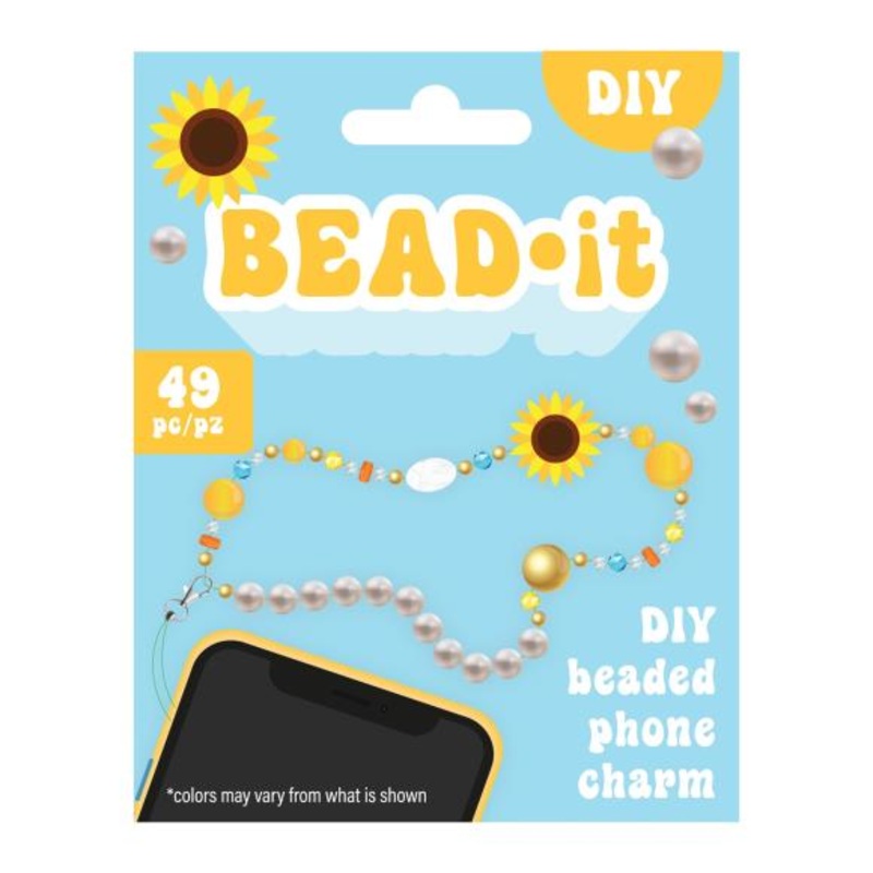 Bead It-DIY Phone Charm Kit in Sunflower