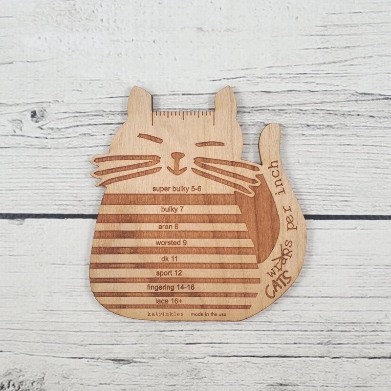 Cat-rinkles Cats Per Inch Yarn Gauge Tool