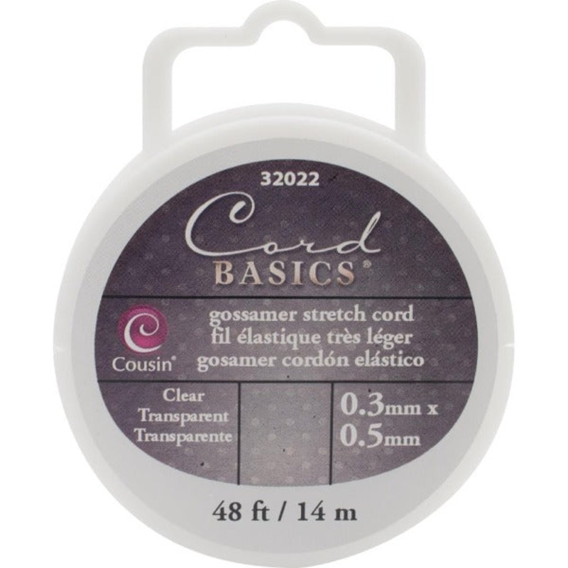 Cord Basics Gossamer Stretch Cord-Clear