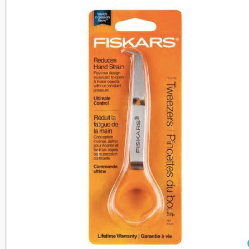 Fiskars Fingertip Tweezers - Orange