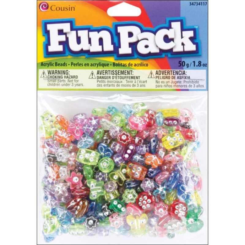 Fun Pack Acrylic Shaped Beads