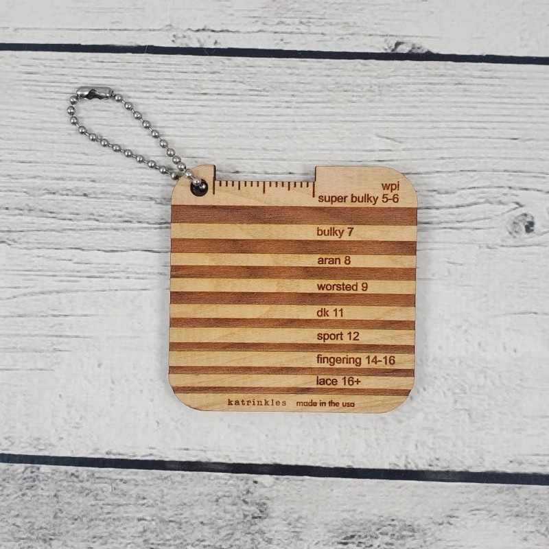 WPI Yarn Weight Gauge With Lines Mini Tool
