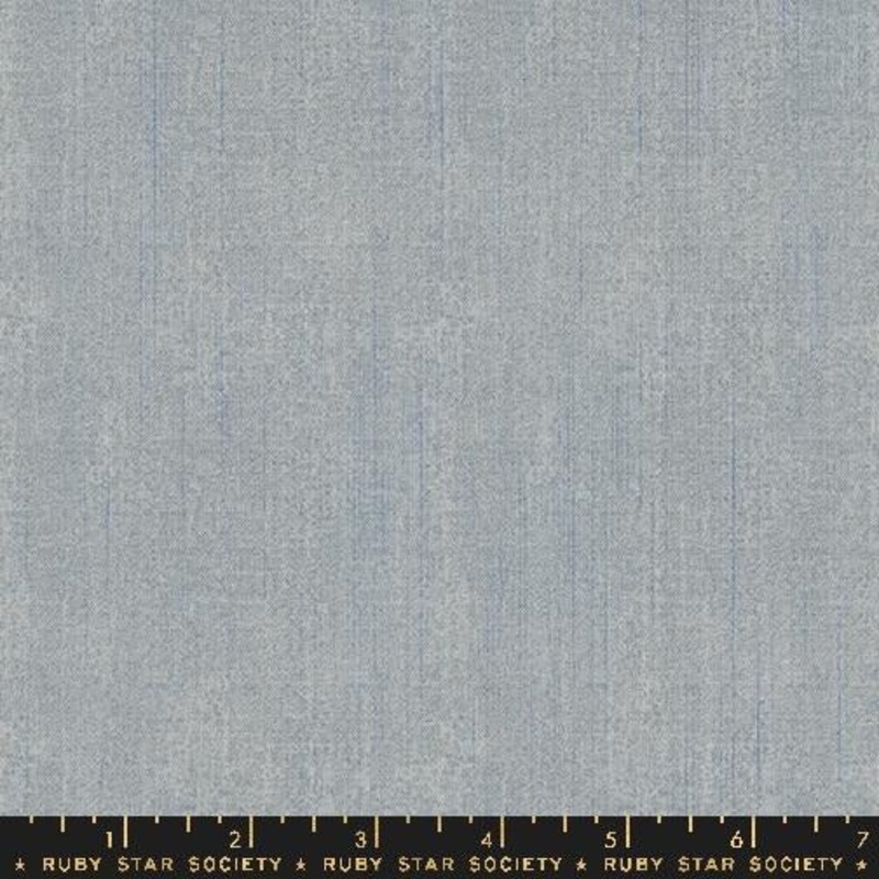 Warp & Weft Hue Crossweave by Ruby Star Society in Chambray