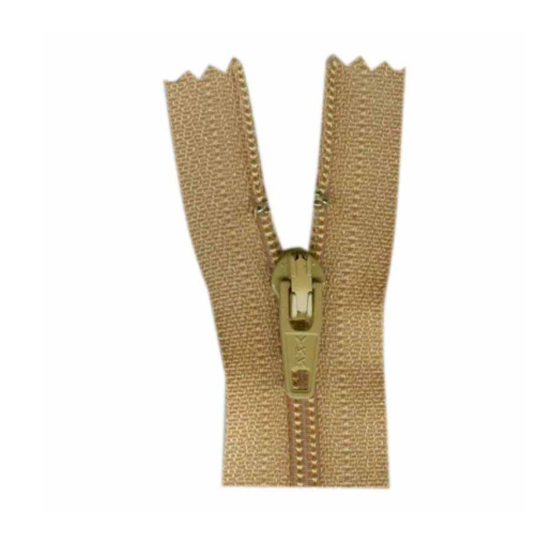 Costumakers All Purpose Zipper - 9 inch, Closed End - Camel