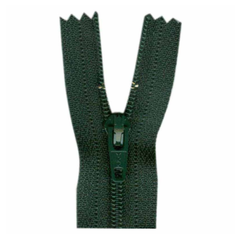 Costumakers All Purpose Zipper - 9 inch, Closed End - Forest Green