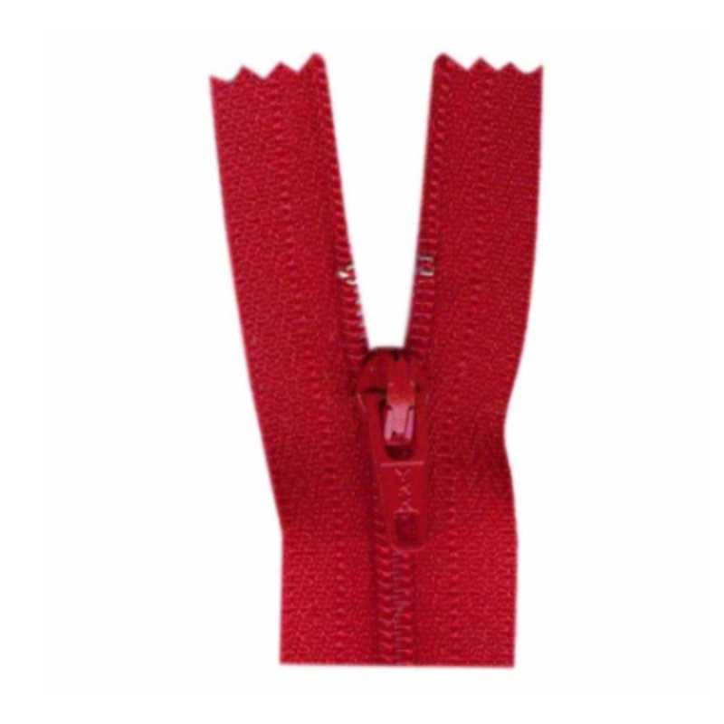 Costumakers All Purpose Zipper - 9 inch, Closed End - Hot Red
