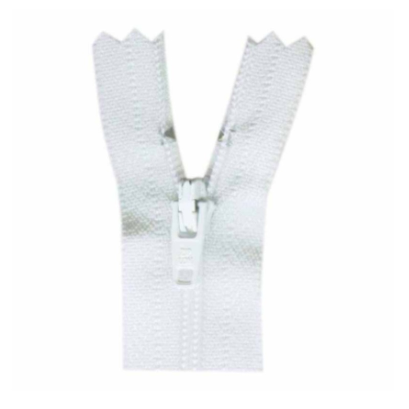 Costumakers All Purpose Zipper - 9 inch, Closed End - White