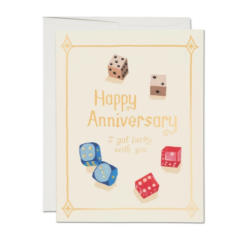 Lucky Dice Anniversary Card
