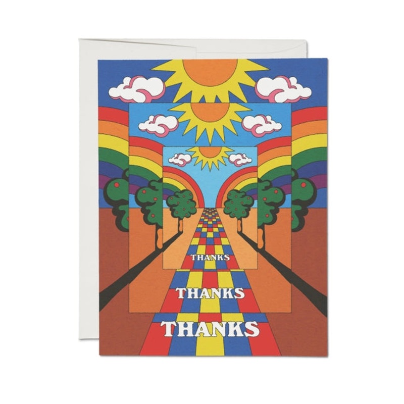 Mirrored Thank You Card