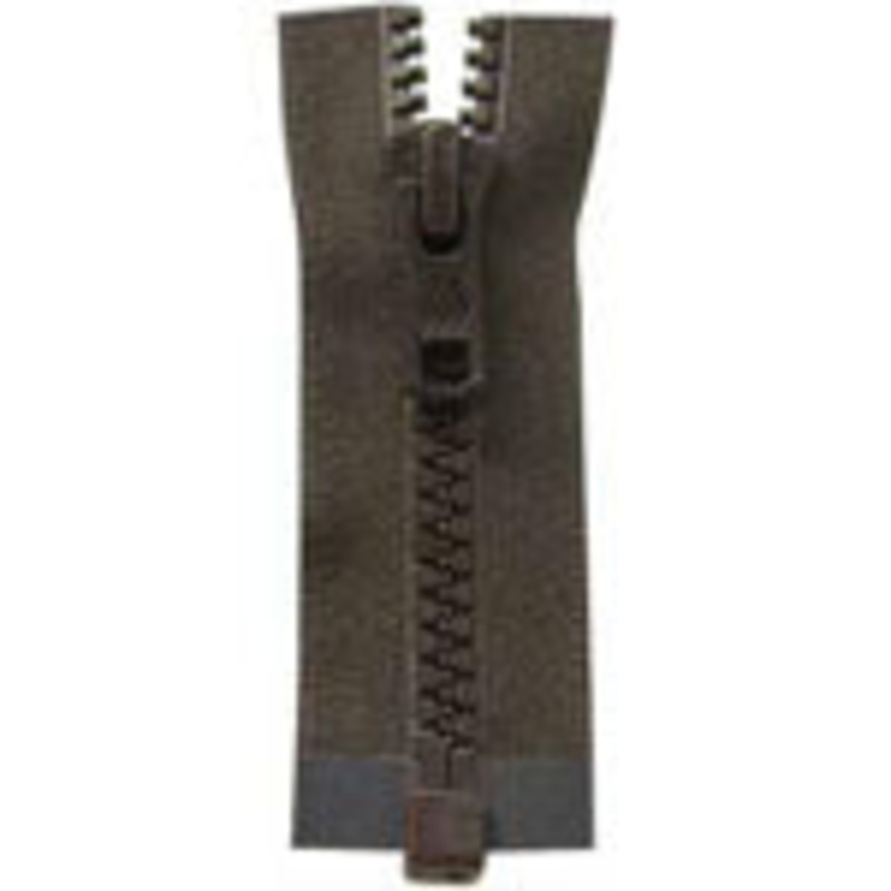 Costumakers Activewear One Way Separating Zipper - September Brown