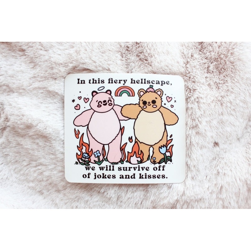 Fiery Hellscape Sticker