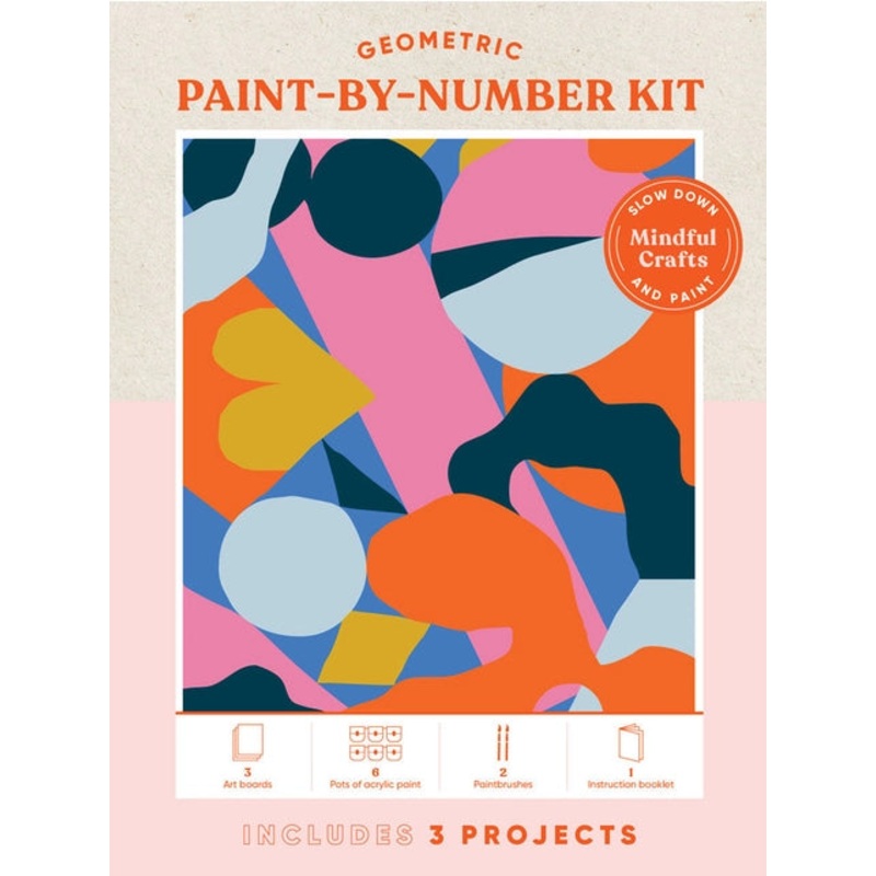 Mindful Crafts: Geometric Paint-By-Number Kit