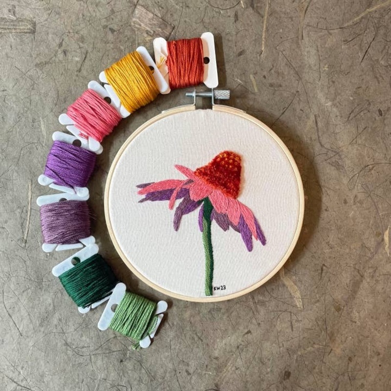Coneflower Embroidery Kit