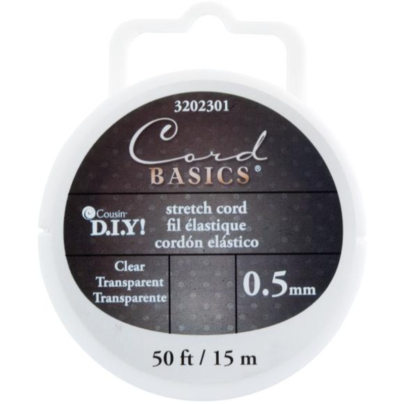 Cord Basics Stretch Cord-Clear
