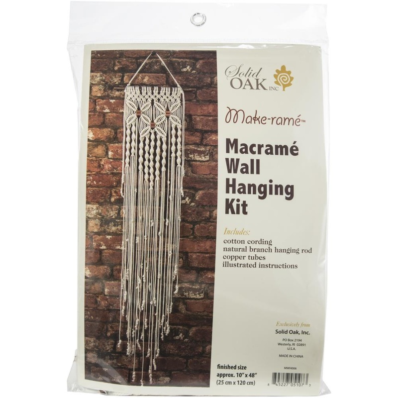Three Flowers Macram Wall Hanging Kit