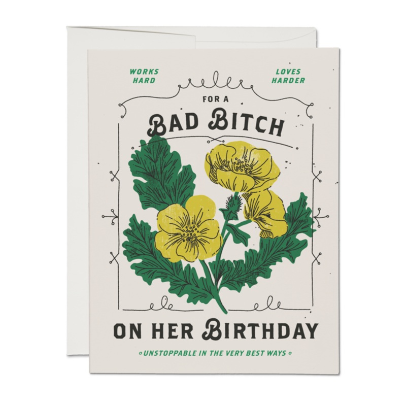Bad Bitch Birthday Card