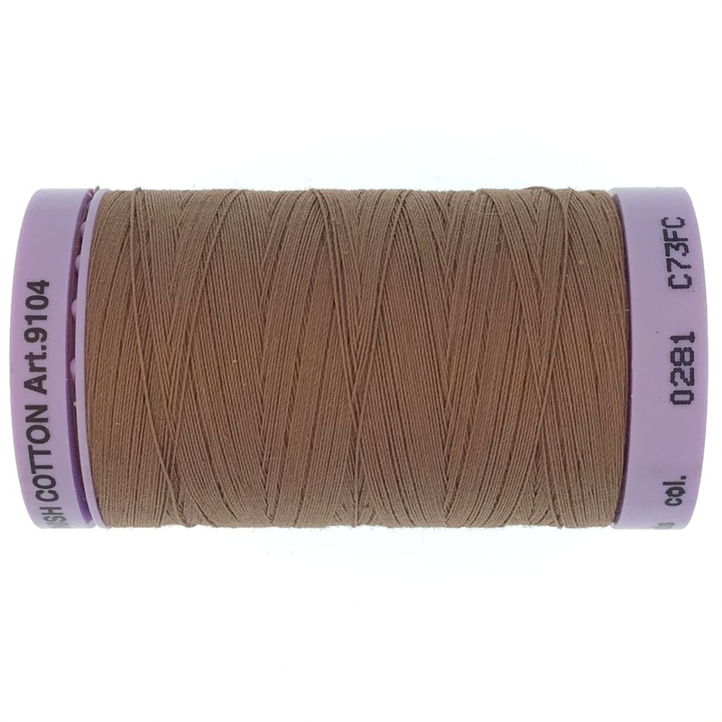 Mettler Cotton 50wt Thread - 500mt - 0281 - Hazelnut