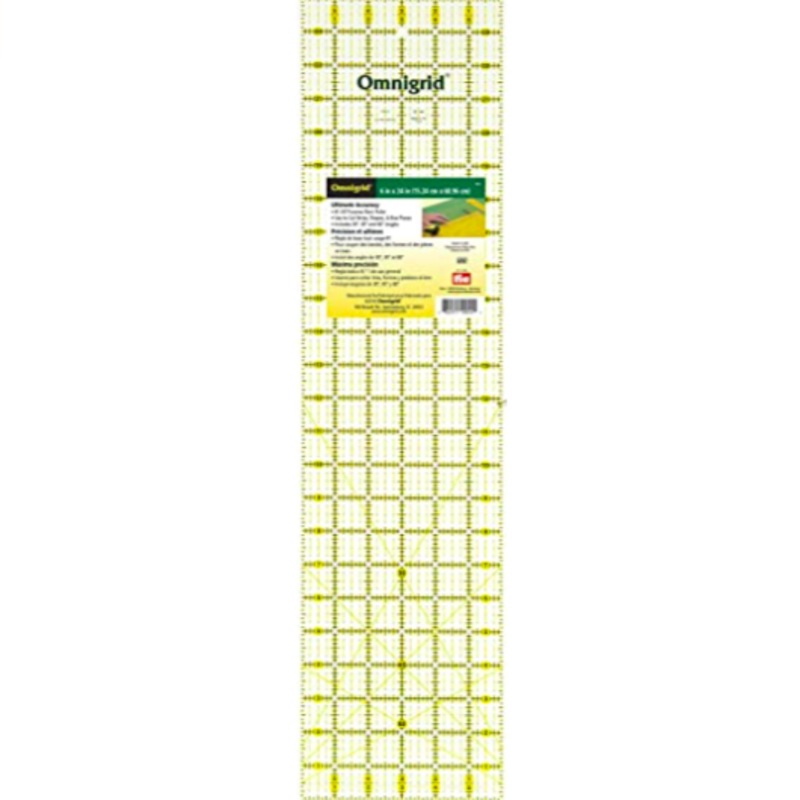 Omnigrid Omnigrip Neon Ruler 6 x 24