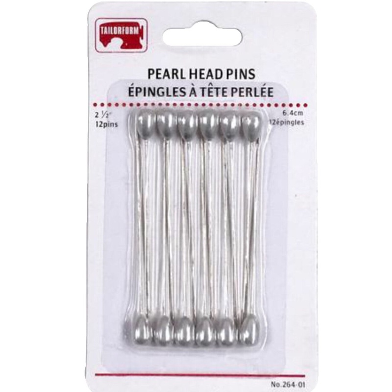 Pearl Head Pins - 2 1/2