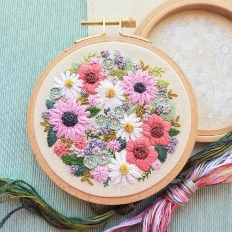 Wildflower Sampler Embroidery Kit