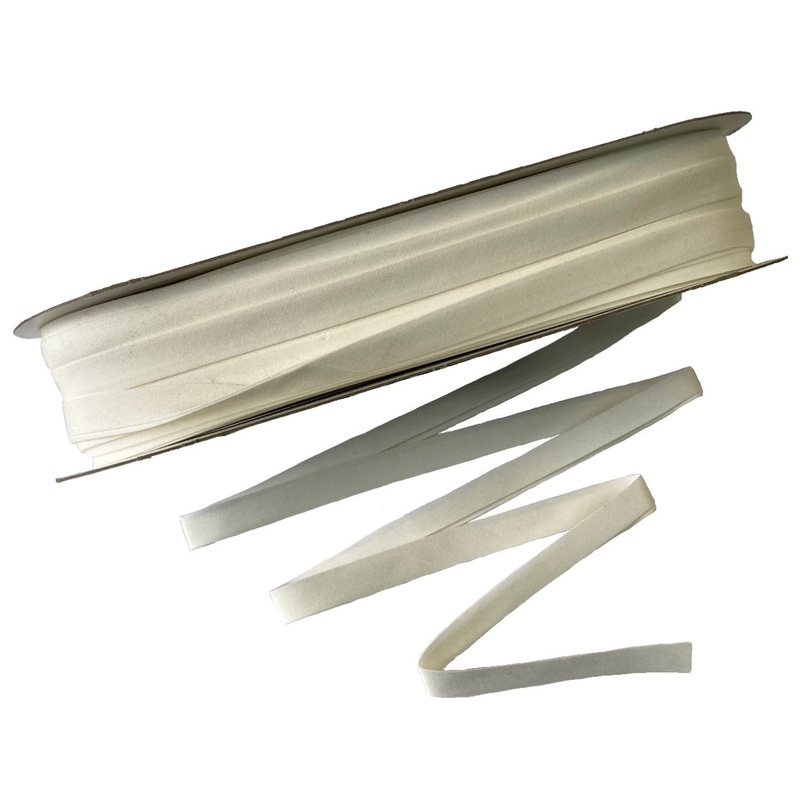 Bias Tape Wide Double Fold - Cream