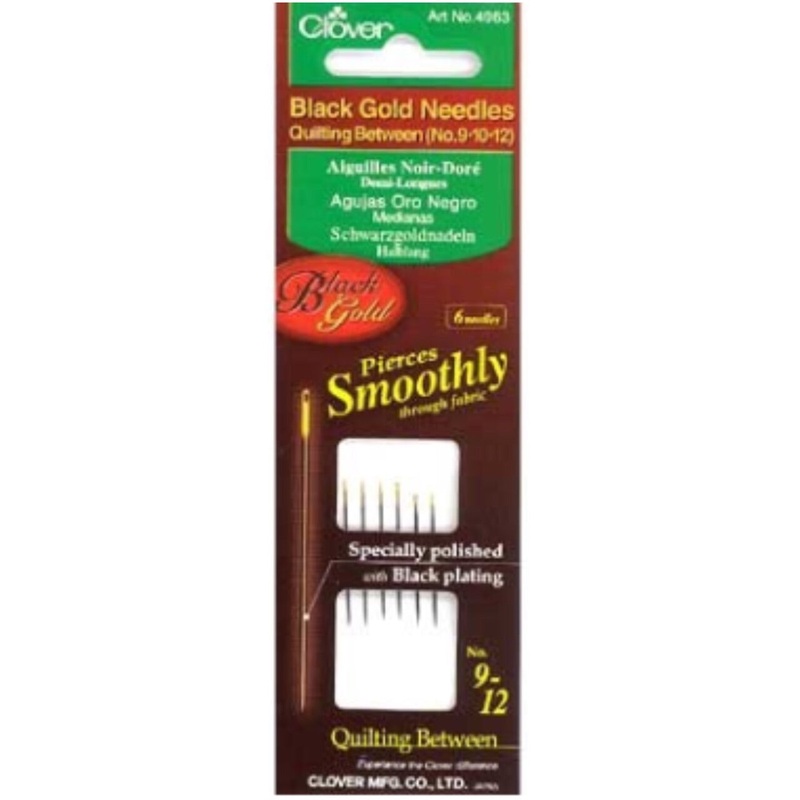 Black Gold Needles - Quilting Between 9-10-12