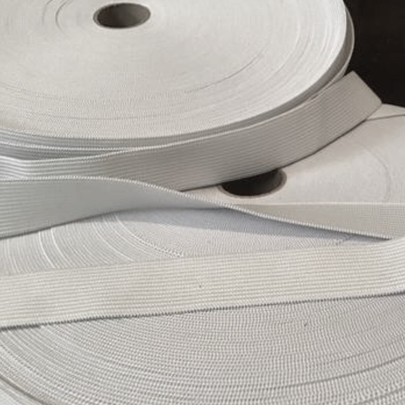 Knit Elastic - White - 25mm-Half Meter